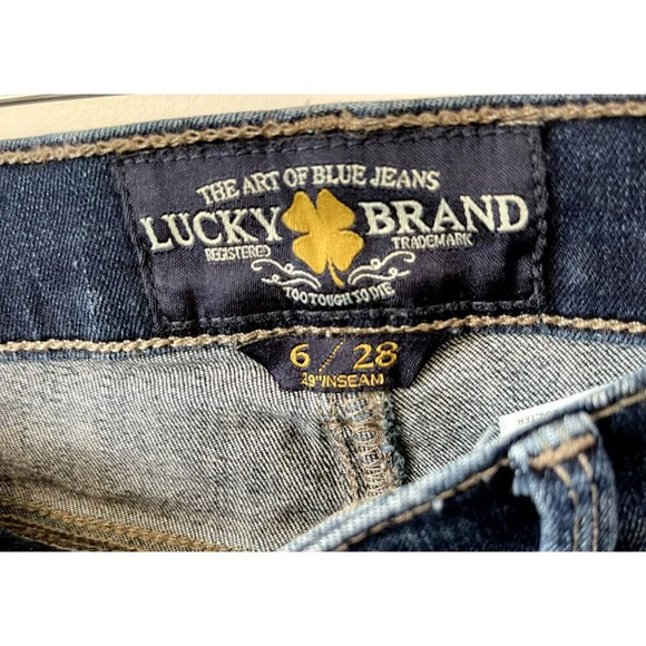 Lucky Brand Brooke Legging Jeans Dark Blue Wash NWOT 6/28 Zipper Fly MSRP $89.50 - Picture 5 of 5